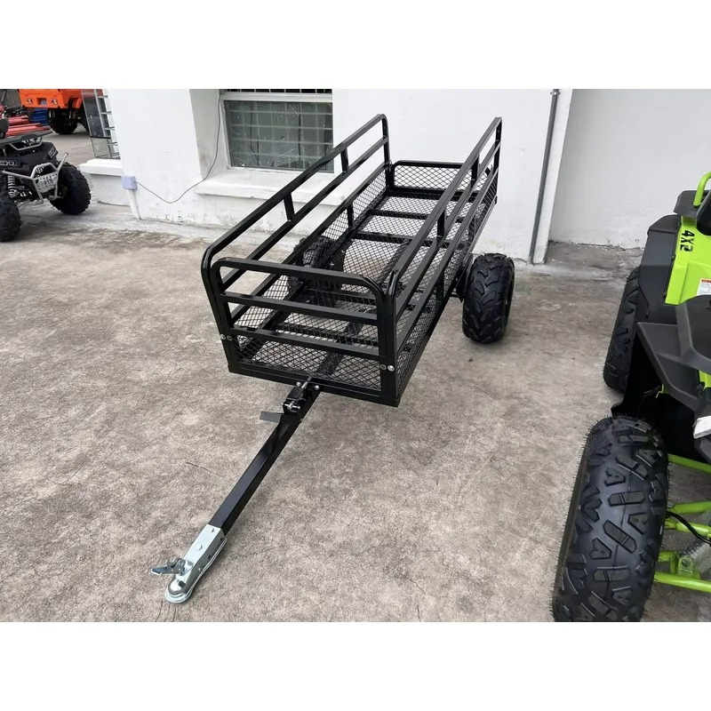 Heavy Equipment Yard - Für Stahl-ATV-Kippanhänger, Gartenanhänger, Traktor-Rasenmäher-Nutzkarren, Schwerlast-Transport für