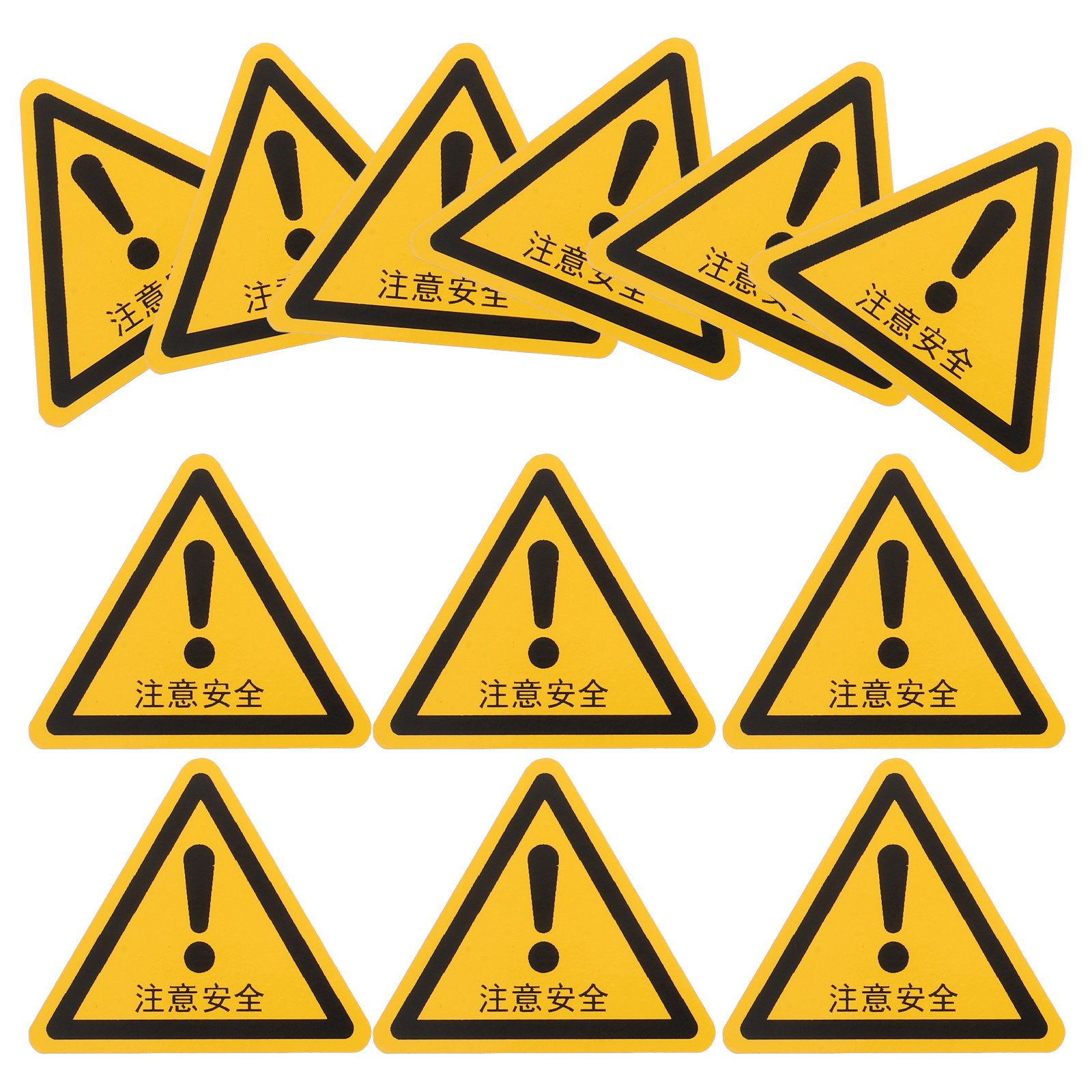 Heavy Equipment Sign - 24-teiliges Warnaufkleber-Set, Sicherheitswarnschilder, Hochleistungs-Klebeaufkleber, Vorsichtsschilder für