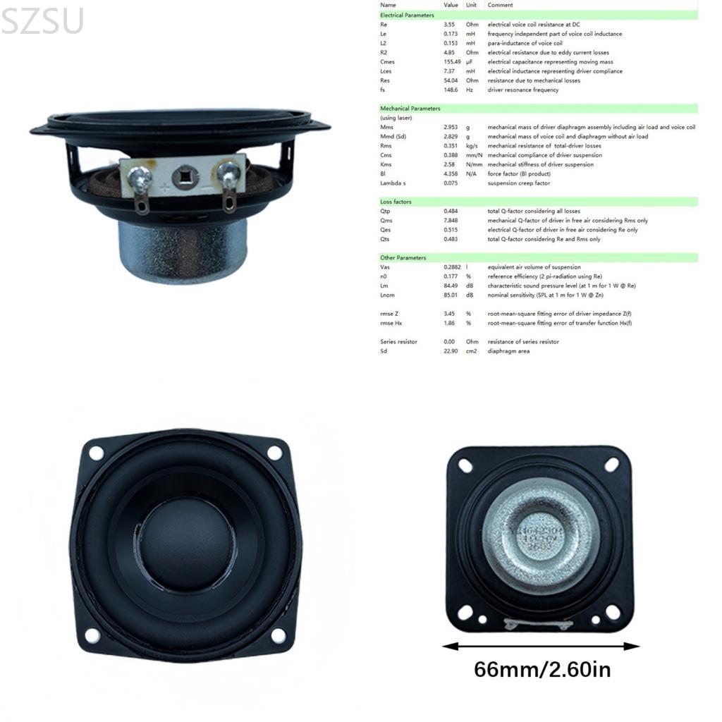 Heavy Equipment Driver - SZSU Hochleistungs-66-mm-Automusik-Subwoofer-Lautsprechertreiber mit Aluminiumkorb