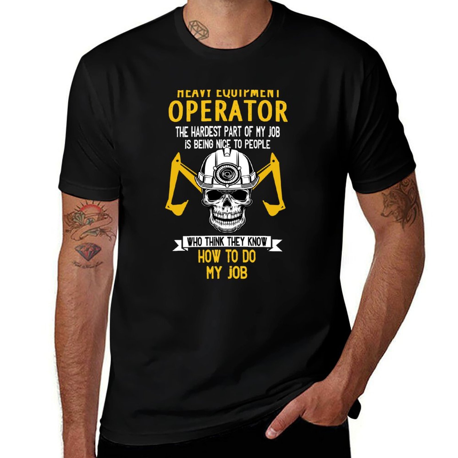 Heavy Equipment Driver - Lustiges Fahrer-T-Shirt für Maschinenbediener, Sonnenschutz-Outdoor-T-Shirt