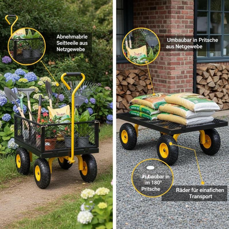 Stahl-Gartenwagen 900 lbs für  – Heavy Equipment Yard Bewertung und Preis