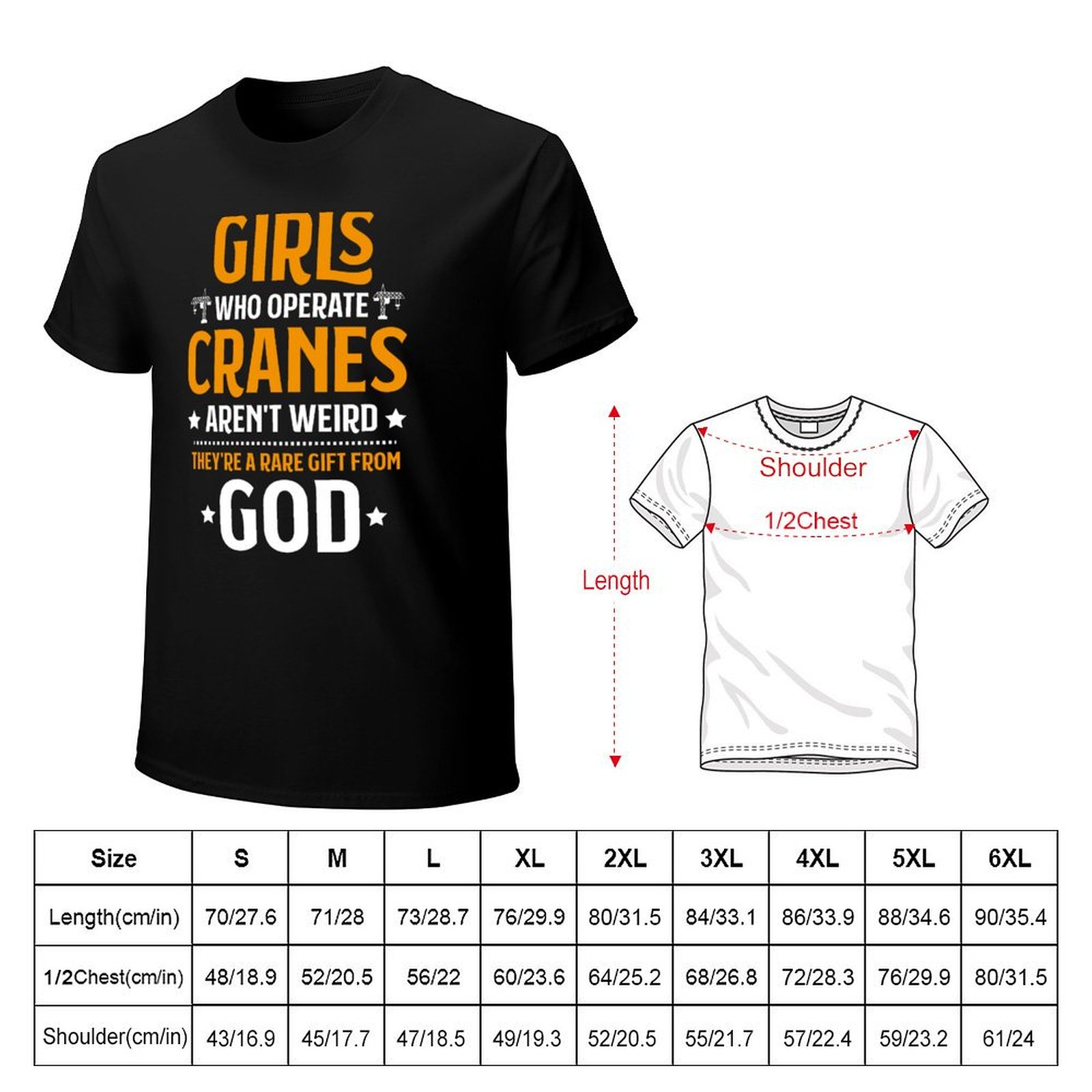 Kranführer Schwerlast-T-Shirt, – Heavy Equipment Driver Bewertung und Preis