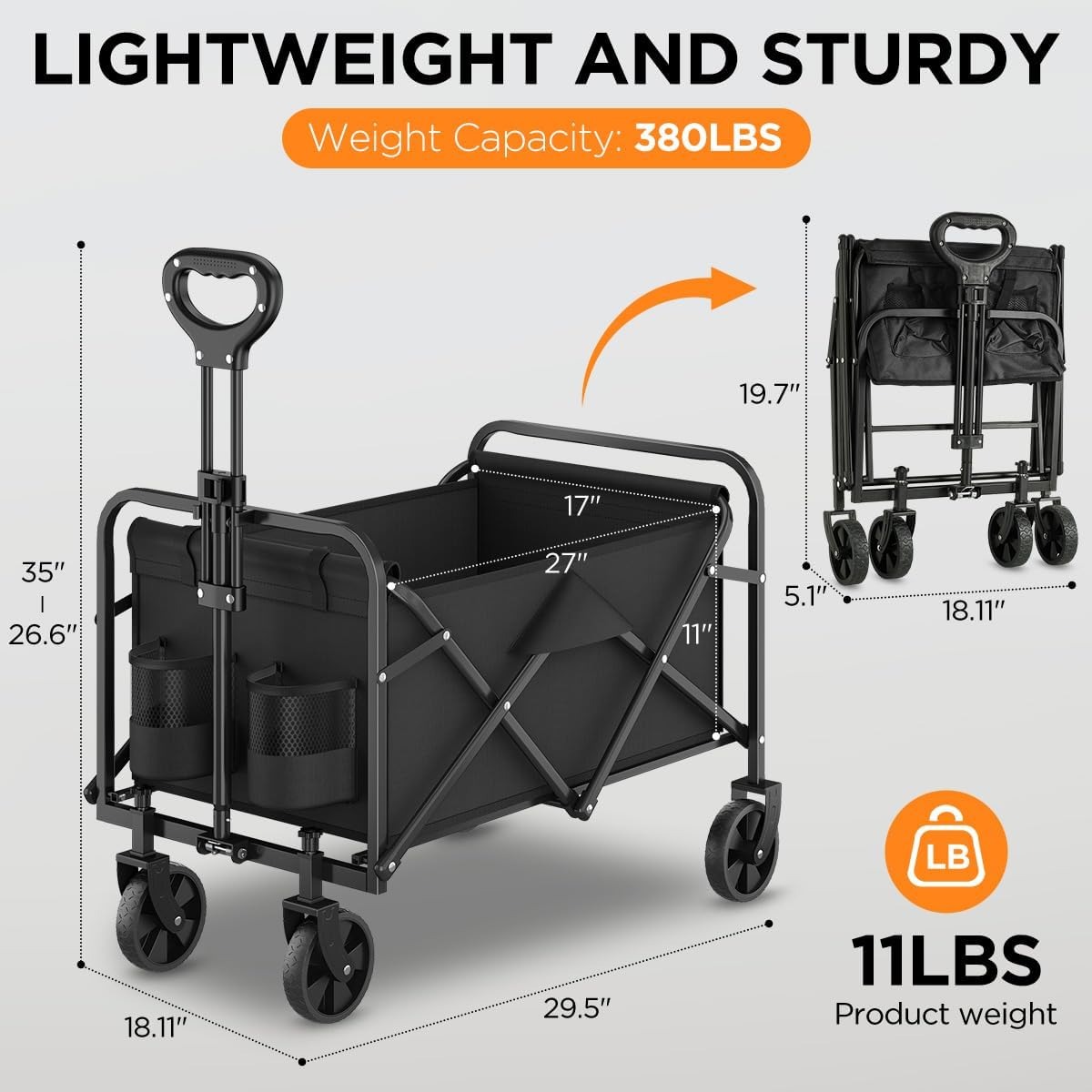 380LBS All-Terrain Schwerlast- – Heavy Equipment Yard Bewertung und Preis
