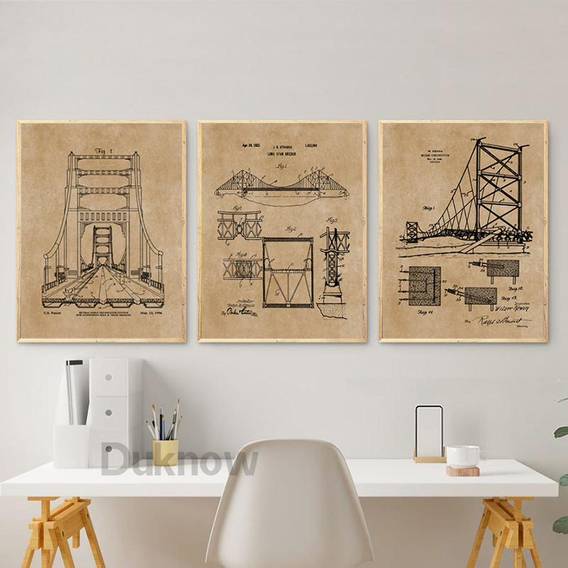 Brücke Patent Poster Architekt – Heavy Equipment Background Bewertung und Preis