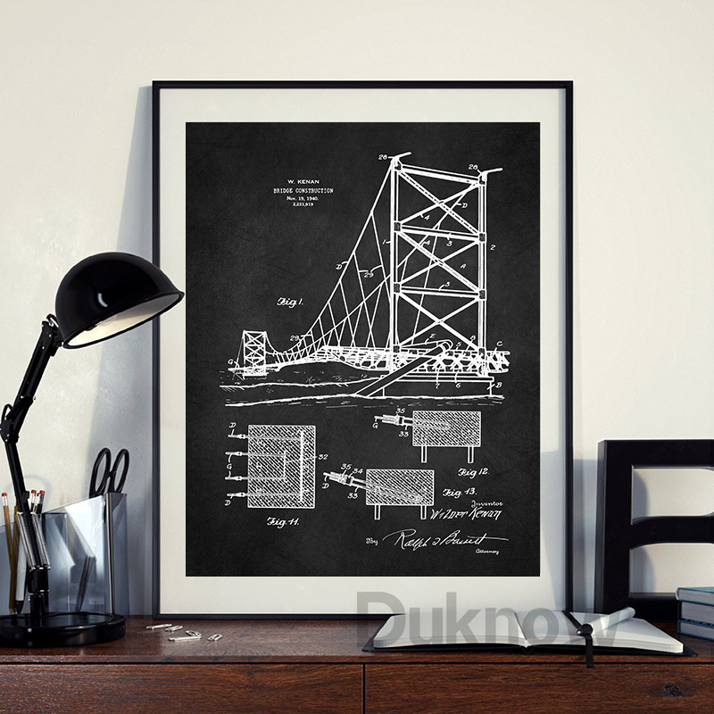 Brücke Patent Poster Architekt – Heavy Equipment Background Bewertung und Preis