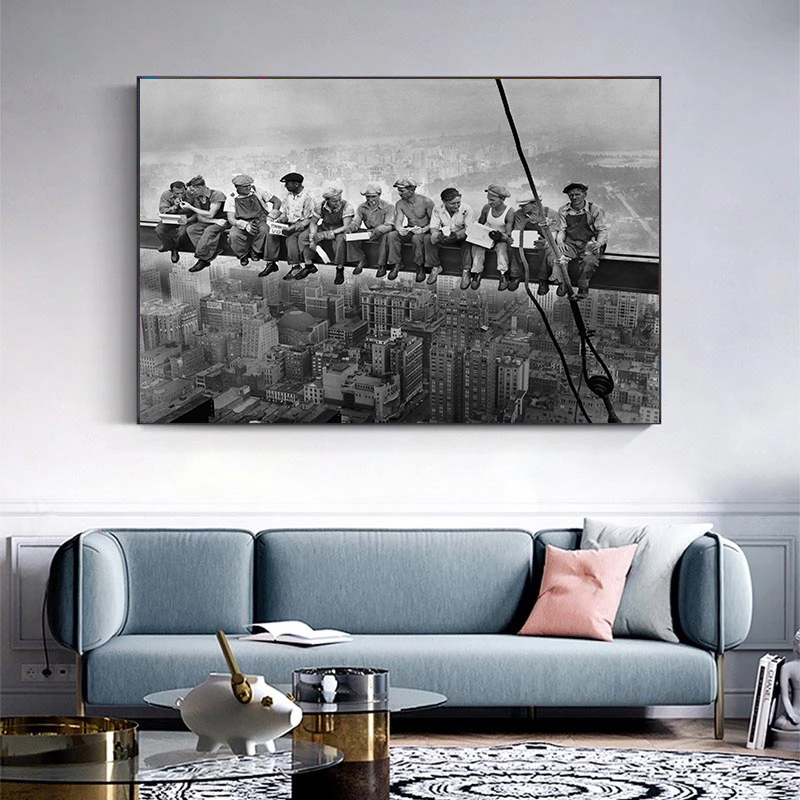 1932 Lunch Atop A Wolkenkratze – Heavy Equipment Background Bewertung und Preis