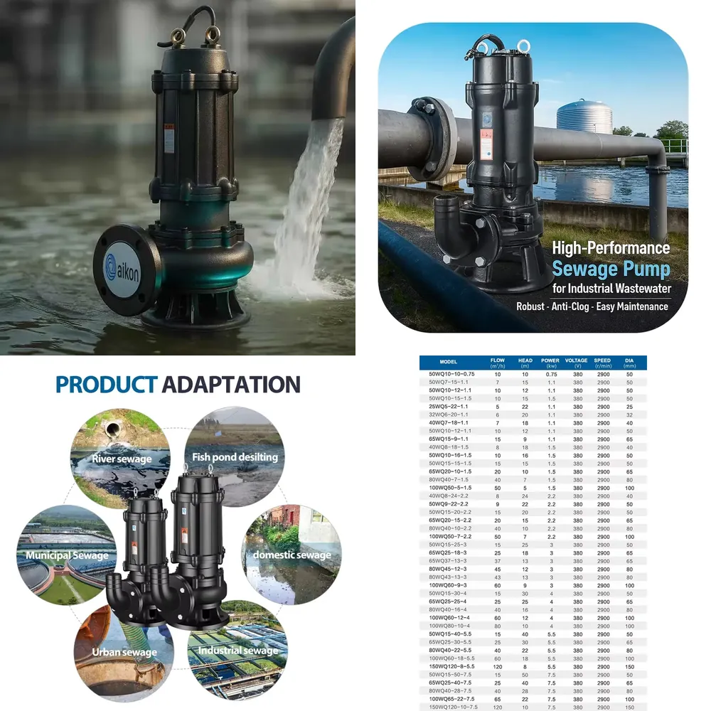 5 0,75 kW Tauchpumpe für Abwas – Submersible Pump Sewage Bewertung und Preis