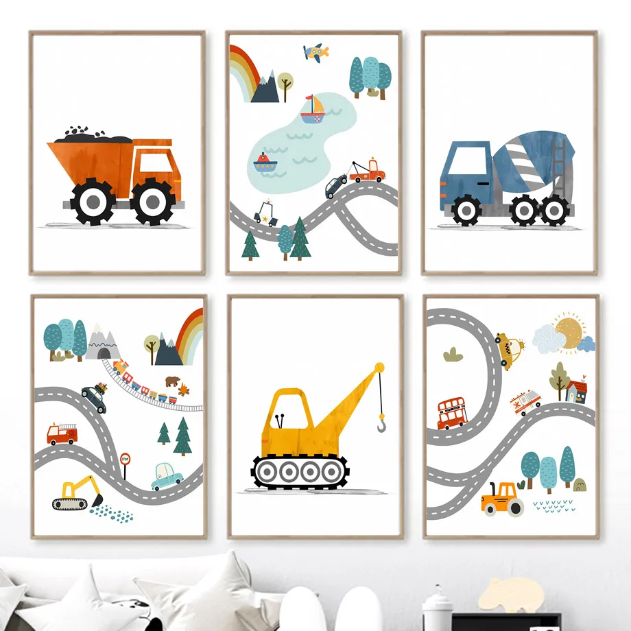 Moderne Nordic Stil Leinwand D – Heavy Equipment Background Bewertung und Preis