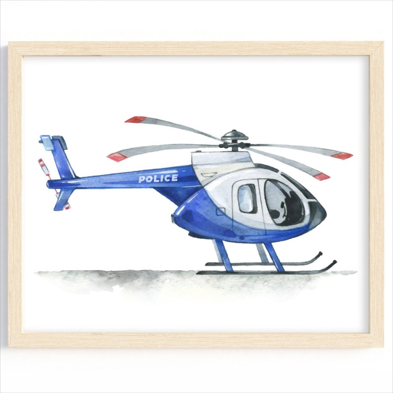 Hubschrauber Polizeiauto Junge – Heavy Equipment Background Bewertung und Preis